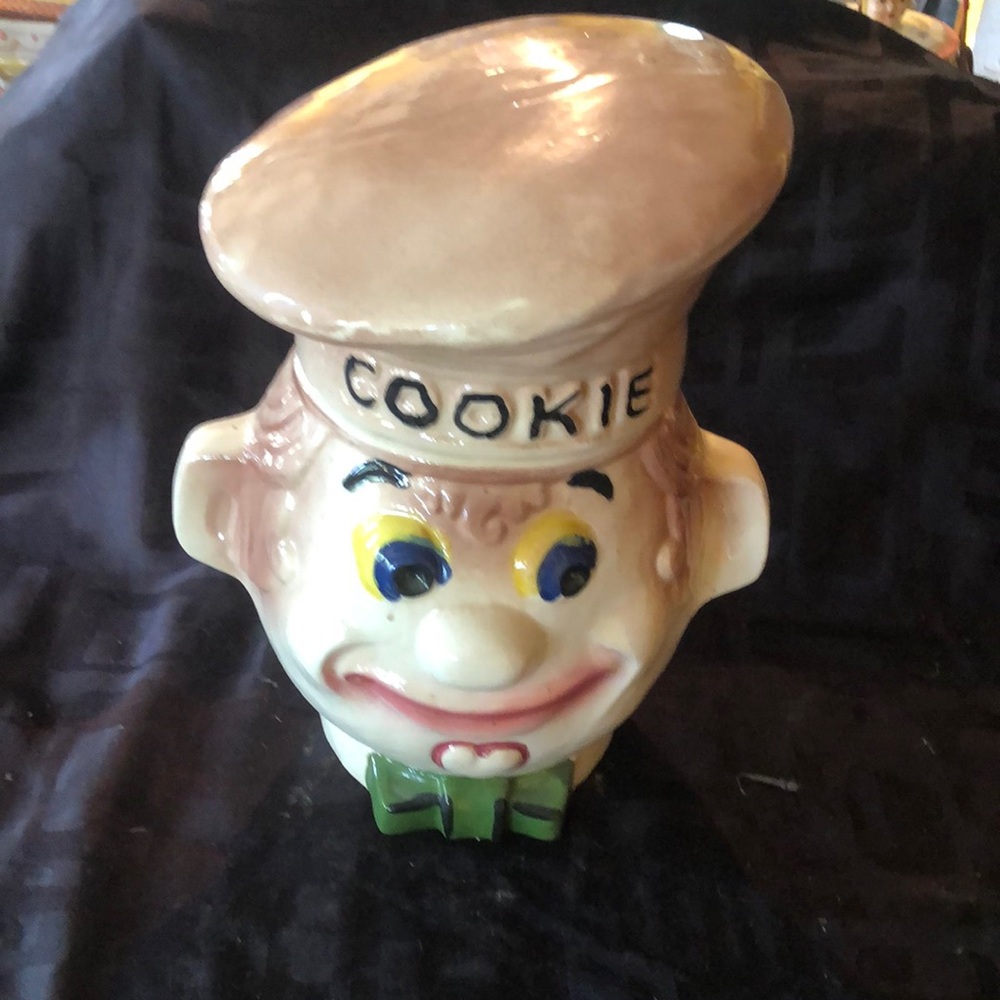 Vintage Cookie Jar with Hat
